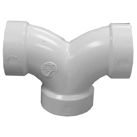 Charlotte Pipe And Foundry 1-1/2in. PVC Double 90Deg. Elbow PDL716